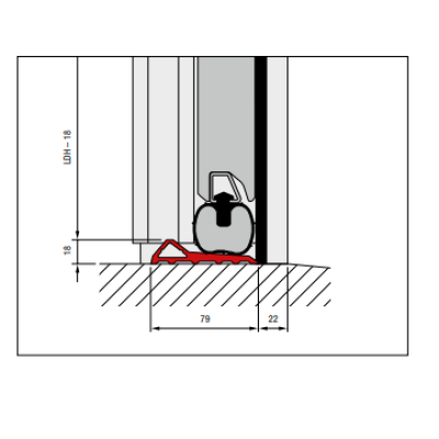 Stormdremepel incl onderrubber