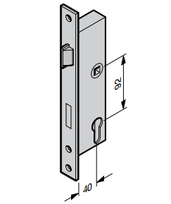 slot loopdeur LPU40