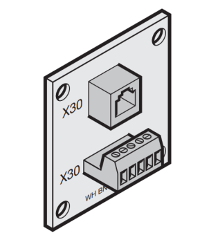 adapterprintplaat voor spiraalkabel
