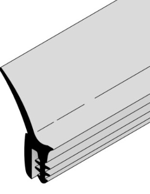 Zijrubber voor zijstijlen (HG015) | serie 40 en 50 | Artnr. 3045687