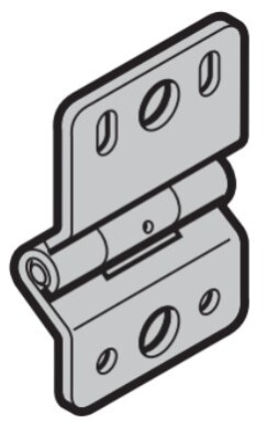 Scharnier type 6 zonder opvulplaat | Naast loopdeur | 3042457