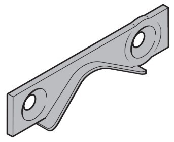 Scharnierafdekking voor loopdeur | Rechts | Artnr. 3041620