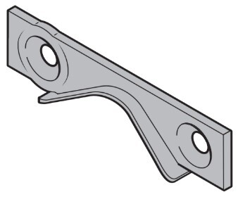 Scharnierafdekking voor loopdeur | Links | Artnr. 3041619