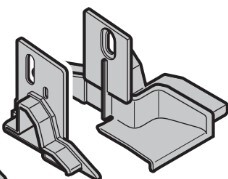 Set deurkappen voor loopdeur DIN rechts | Artnr. 3064284