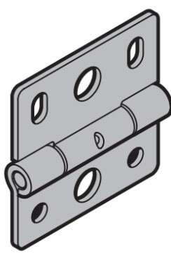 Scharnier type SA012 versterkt | Beslag HG, RG, WG | BT 67 | Artnr. 3093846