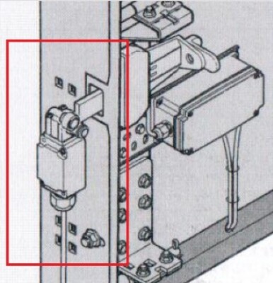 Roleindschakelaar voor opvragen positie schuifgrendel | Artnr. 637063