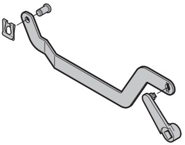 Slotstang voor buiten en binnen vergrendeling | Links | 3055031