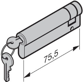 Profielcilinder 65,5 + 10 mm | Artnr. 3074400