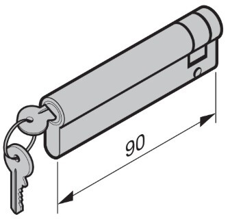 Profielcilinder 80+10 mm TS | Artnr. 3092770