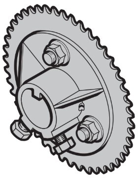 Kettingwiel voor dubbele veeras compleet | Artnr. 3044739